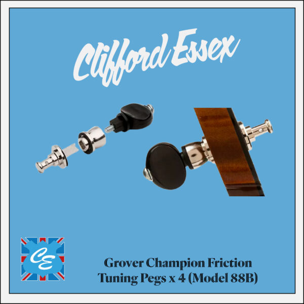 Grover Champion Friction Tuning Pegs, Nickel x 4 - Image 2