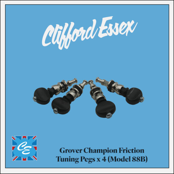 Grover Champion Friction Tuning Pegs, Nickel x 4